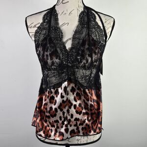 Frederick's of Hollywood Women's Size M Cheetah Print Cami Short Set NWT $54